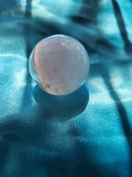 Selenite Gemstone - Energy Absorbing Massage Ball