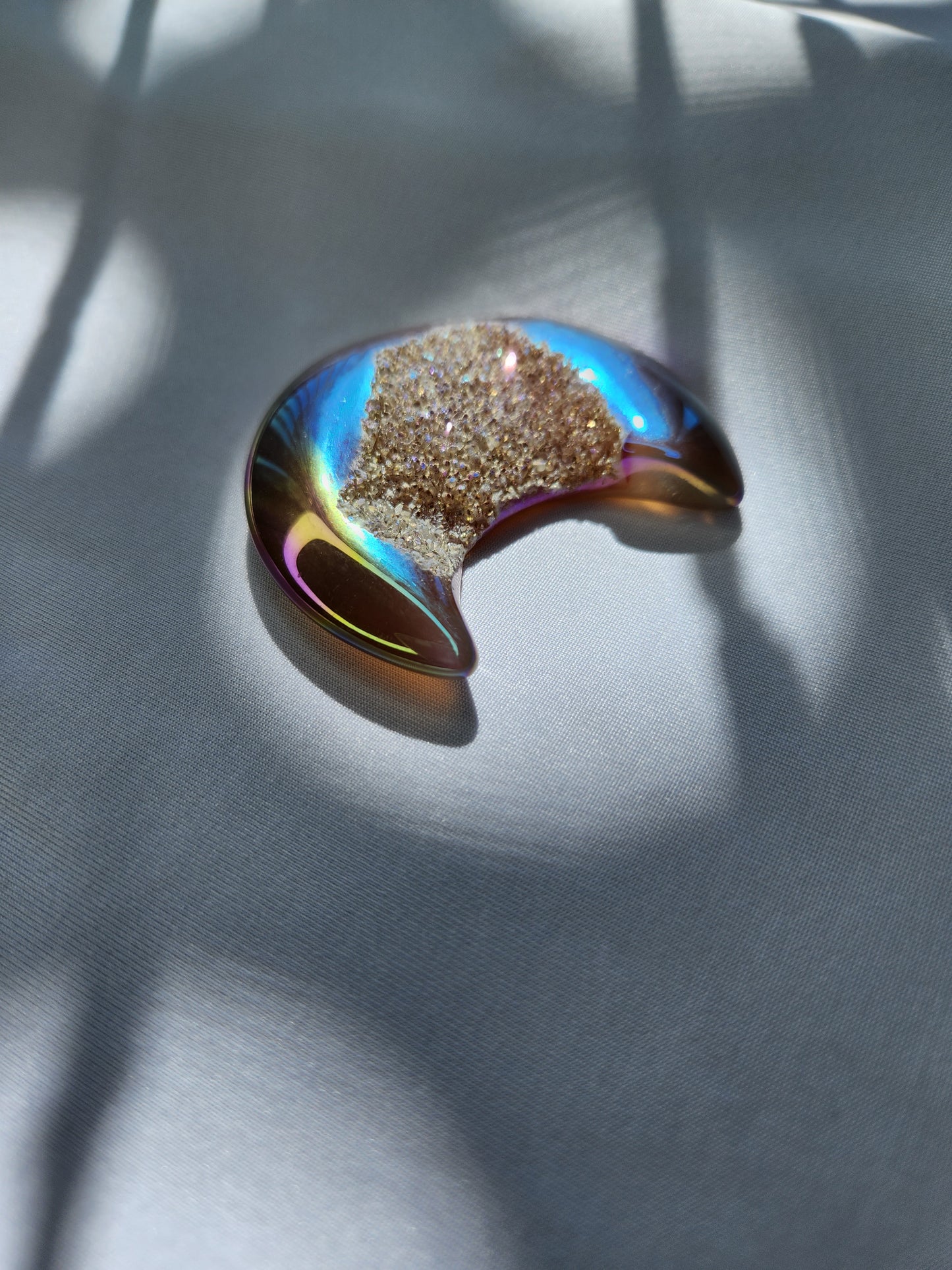 Agate Gemstone- Moon Shaped