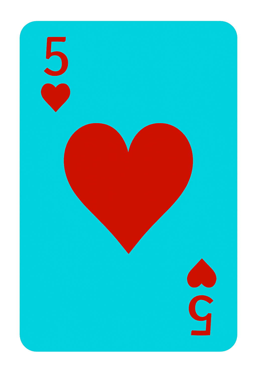 Composite Card: 5 of Hearts